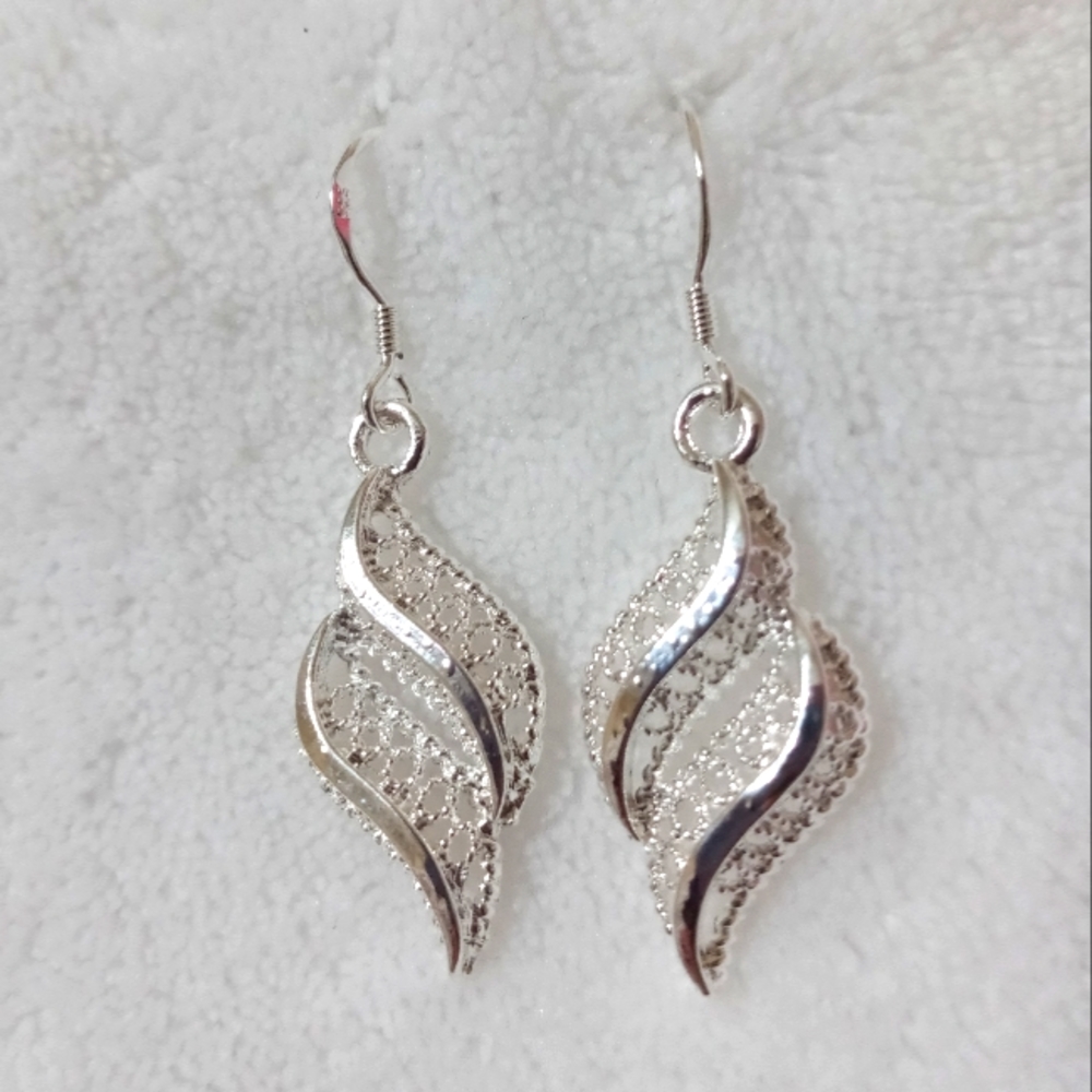 Silver earrings